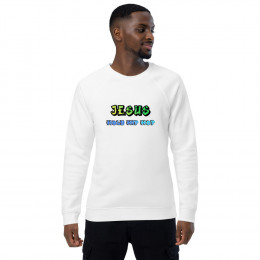 Jesus Holy Hip Hop - Unisex organic raglan sweatshirt