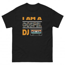 I am a Gospel Dj Classic tee with Cassette text