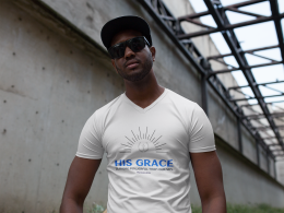 His Grace is more Powerful than our sins - Men's V-Neck T-Shirt