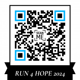 Run 4 Hope 2024 Sponsor Me QR Code - Vector and PNG File